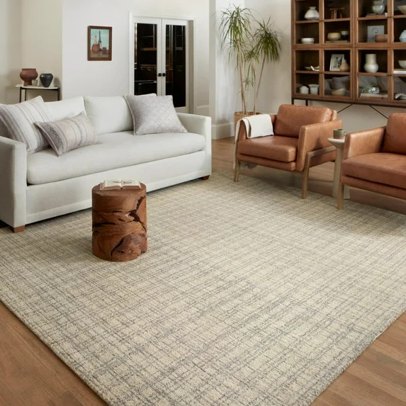 Chris Loves Julia x Loloi Polly Plaid Antique/Mist 2'-3" x 3'-9" Area Rug | Walmart (US)