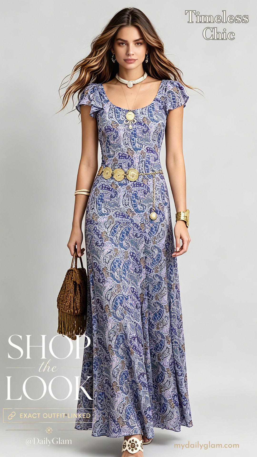 Paisley Print Ruffle Sleeve Boho Maxi Dress
#BohoDress #PaisleyPrint #MaxiDress #SummerOutfit #VacationDress 

 #LTKootd #LTKOver40 #LTKWedding