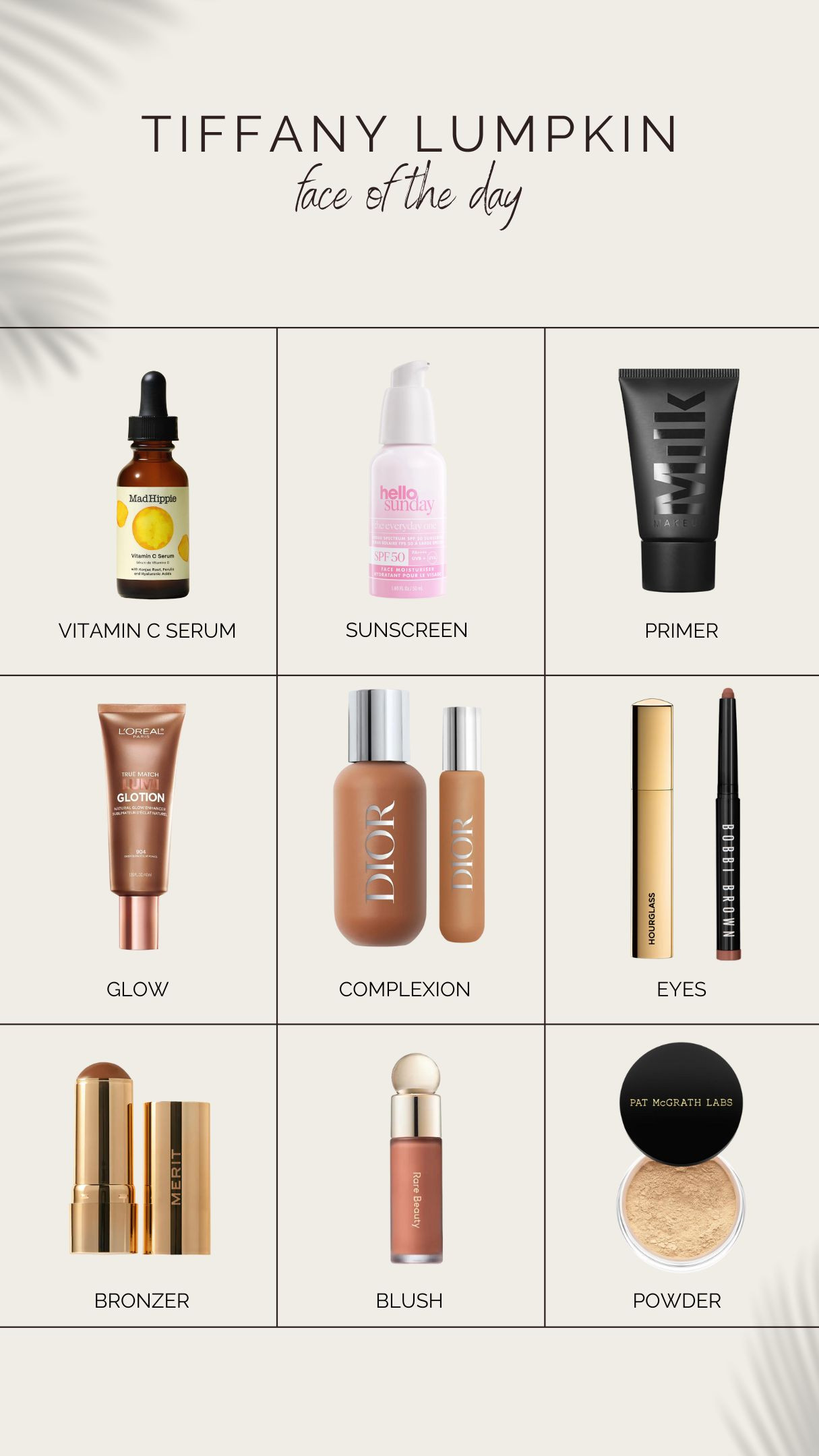 As a pro I do my best to wear the best. Here are my favorite products I wear most days when I'm feeling bonita.  

 