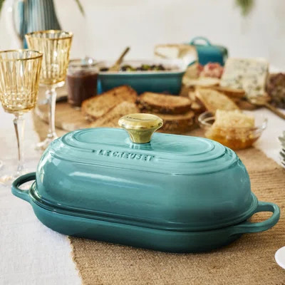 Le Creuset Signature Cast Iron Oval Bread Oven, 11.5 In., Bluer Riviera | Perigold