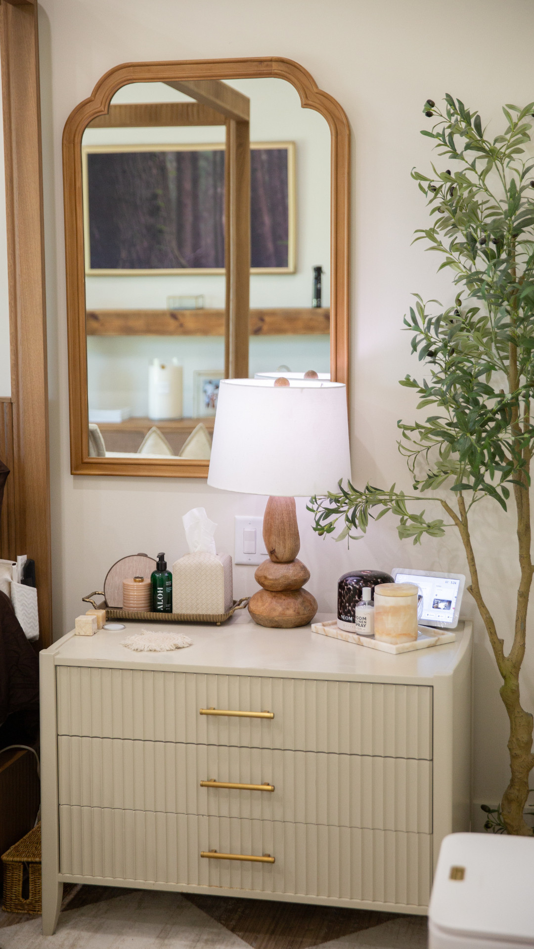 Creating a peaceful sanctuary starts with intentional pieces that blend function and high-end design. I am absolutely loving the Lewis 3-Drawer Nightstand (38") from Williams Sonoma Home as the anchor for my bedside. Its stunning fluted details and elegant brass hardware perfectly capture that Atmospheric Living aesthetic I’m so drawn to.



The oversized 38" width provides the perfect surface for my daily maintenance essentials—from a warm glow lamp to my favorite nighttime skincare. It’s more than just a piece of furniture; it’s about romanticizing the space where I start and end my day.



Follow for more @OPERATION_NIKI on IG, TikTok, & Facebook

#WilliamsSonomaHome #NightstandDecor #BedsideTable #AtmosphericLiving #OperationNiki #LuxuryHome #BedroomInspo #InteriorDesign #OrganizedHome #SelfCareSpace #HomeSanctuary #FlutedFurniture 

 #LTKHome