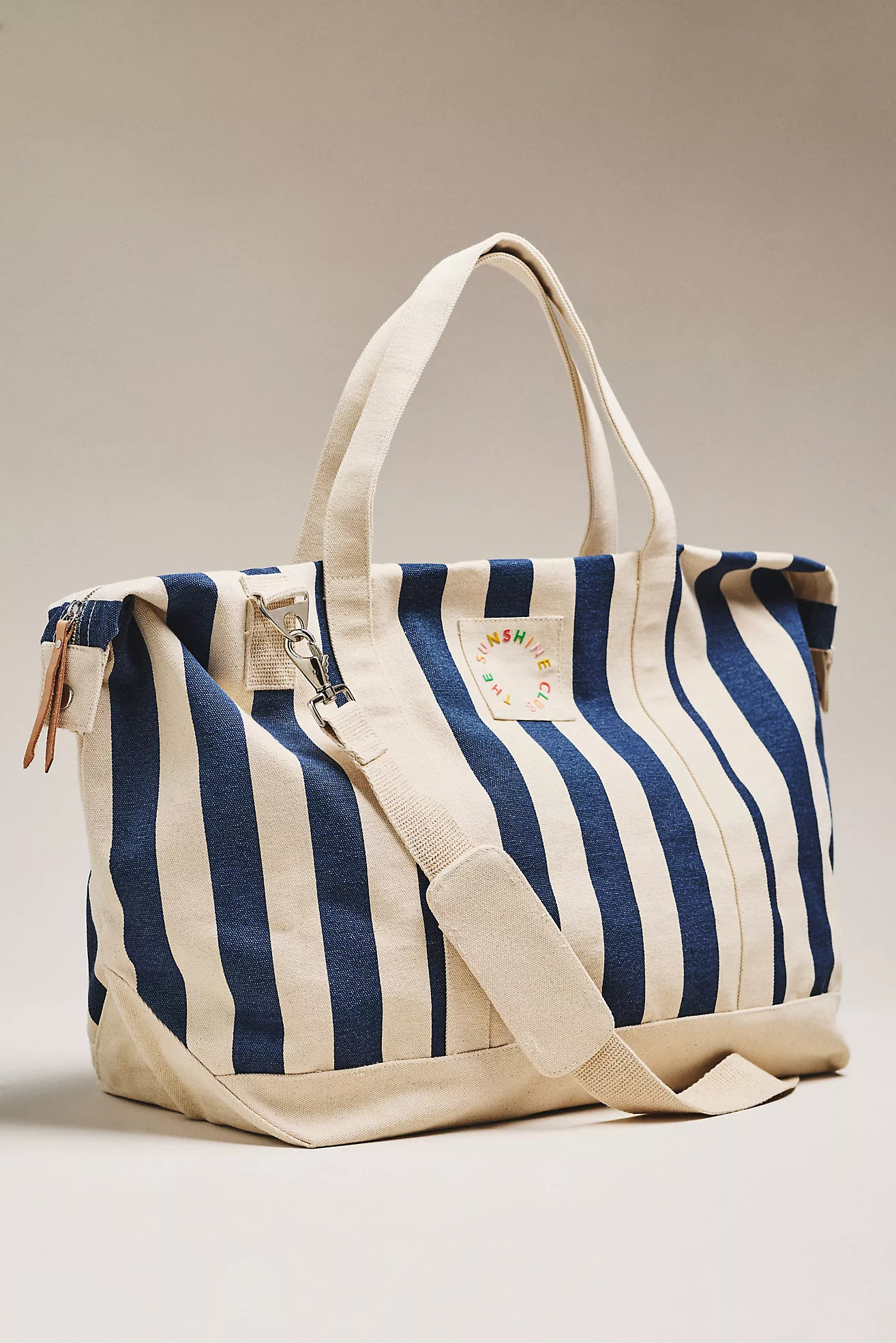 Sunshine Tienda Navy Stripe Canvas Weekender Bag | Anthropologie (US)