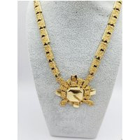 Vintage Gold Tone Statement Necklace | A277 | Etsy (US)