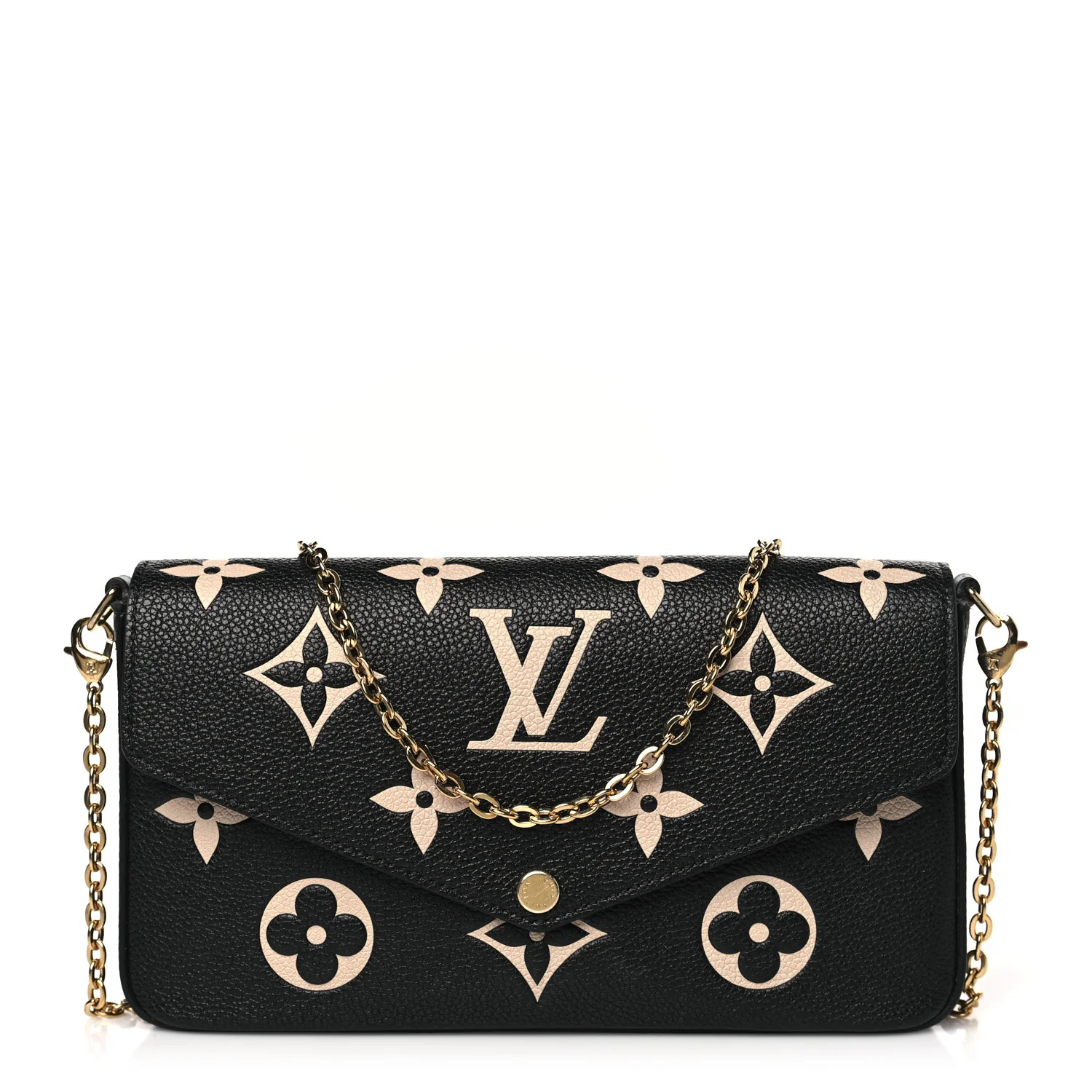Empreinte Monogram Giant Felicie Pochette Black Beige | FASHIONPHILE (US)