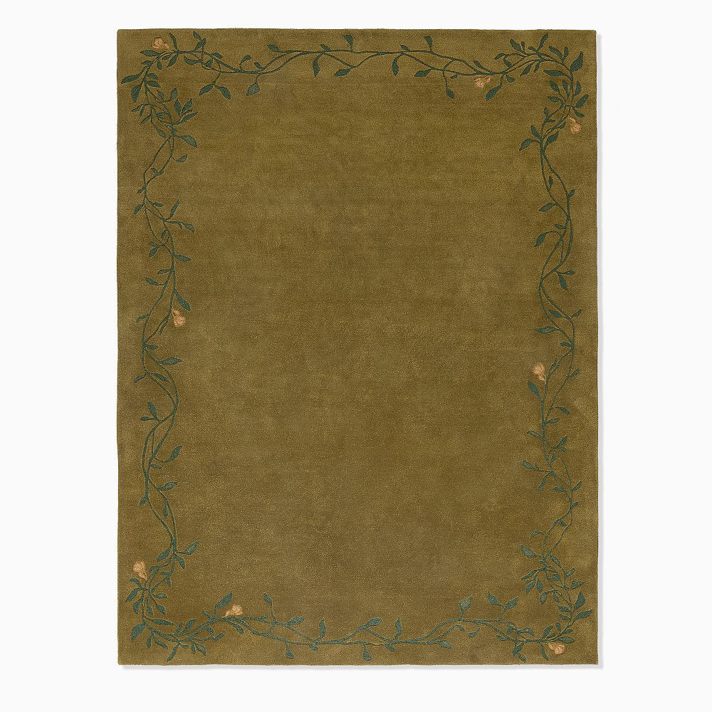 Pierce & Ward Vine Border Wool Rug | West Elm (US)