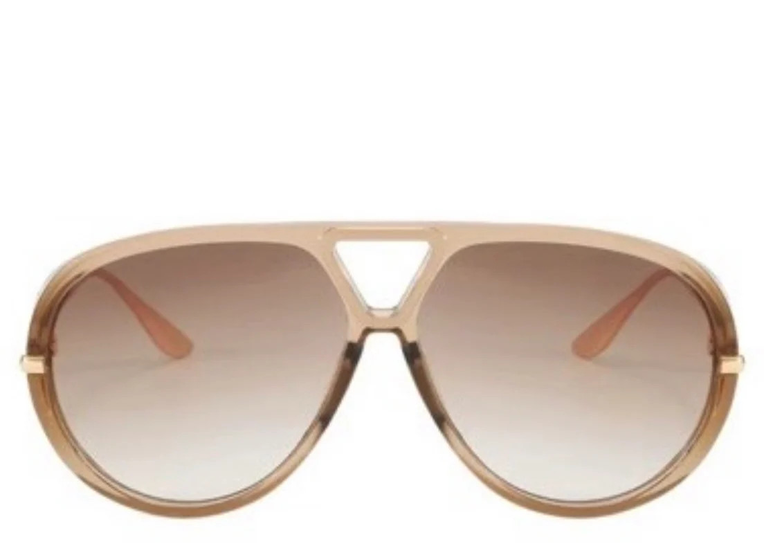 Madrid Champagne Oversized Aviator Sunglasses | Jewel Boutique
