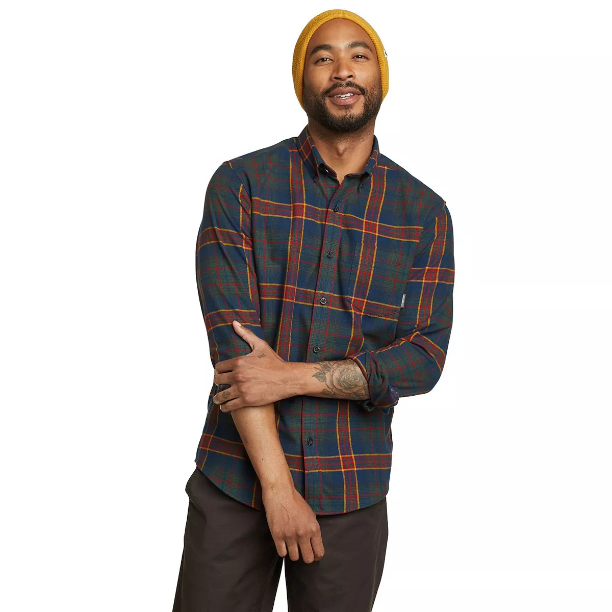 Men's Eddie Bauer Field Flannel Button-Down Shirt | Kohl's