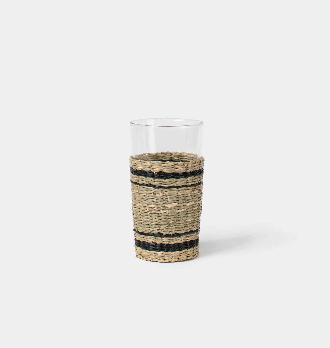 Striped Seagrass Glassware | Amber Interiors