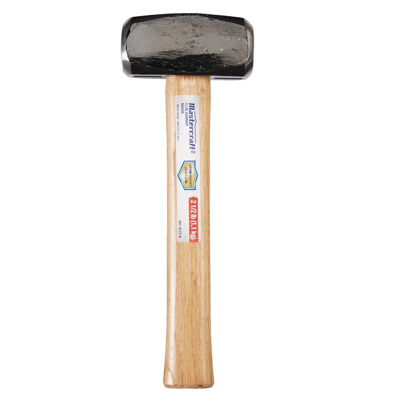 Mastercraft Club Hammer, Forged Steel with Wood Handle, 2.5-lb | Canadian Tire