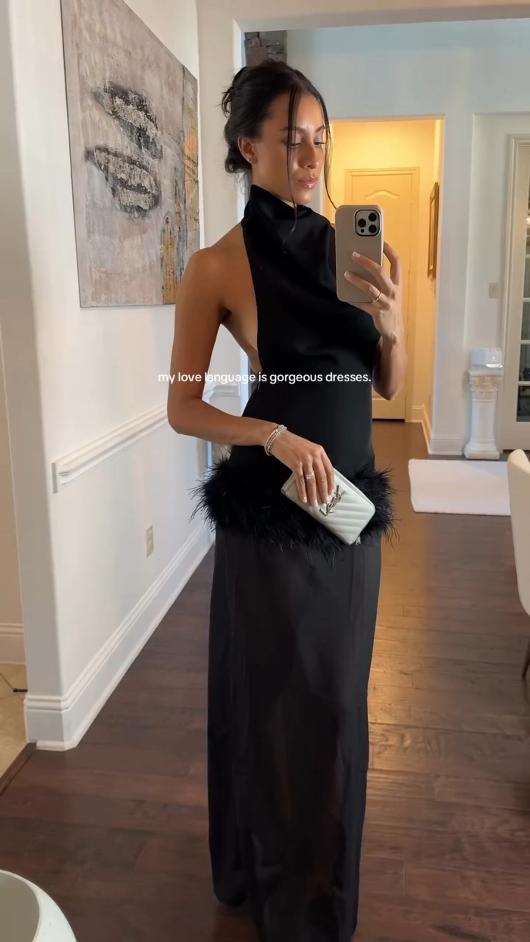 Holiday outfit sorted 🎄🍷 the PLT x Leonie Hanne Premium collection is everything @prettylittlething #gifted

#elegantstyle #chicstyle #maxidress #outfitinspo

Christmas outfit, NYE outfit, date night outfit, date night dress, feather dress, holiday dress, holiday outfit