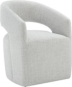 KISLOT Dining Chairs with Casters Upholstered Modern Armchair with Rollers for Diningroom Bedroom... | Amazon (US)
