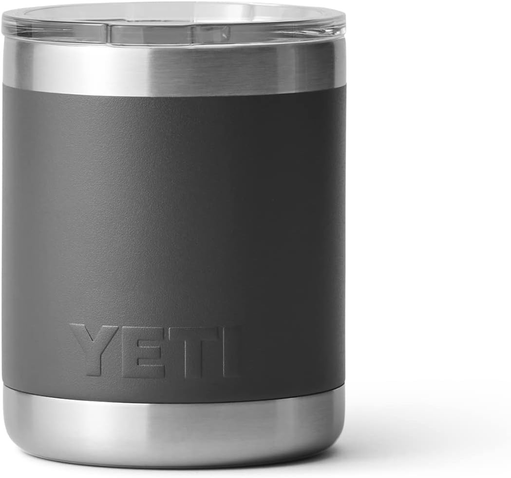 YETI Rambler 10 oz Lowball, Vacuum Insulated, Stainless Steel with MagSlider Lid | Amazon (US)