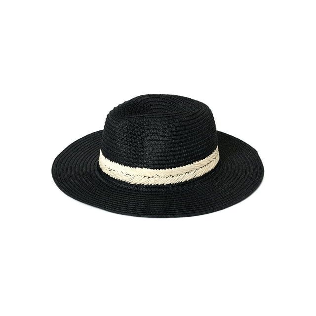 Time and Tru Women's Embroidered Fedora Hat | Walmart (US)