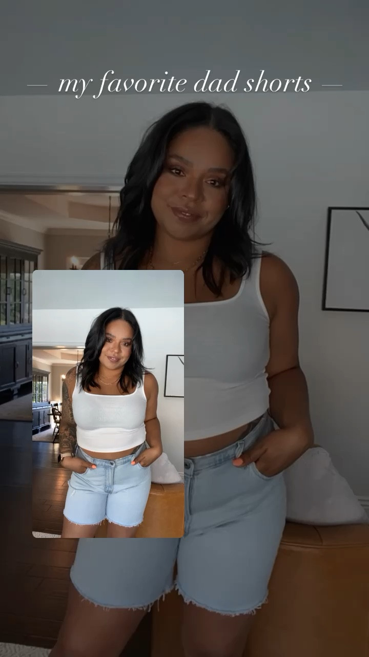 These dad shorts & staples in my summer wardrobe 💕☁️🇺🇸🤘🏾

#LTKstyletip #LTKxPrimeDay #LTKxNSale