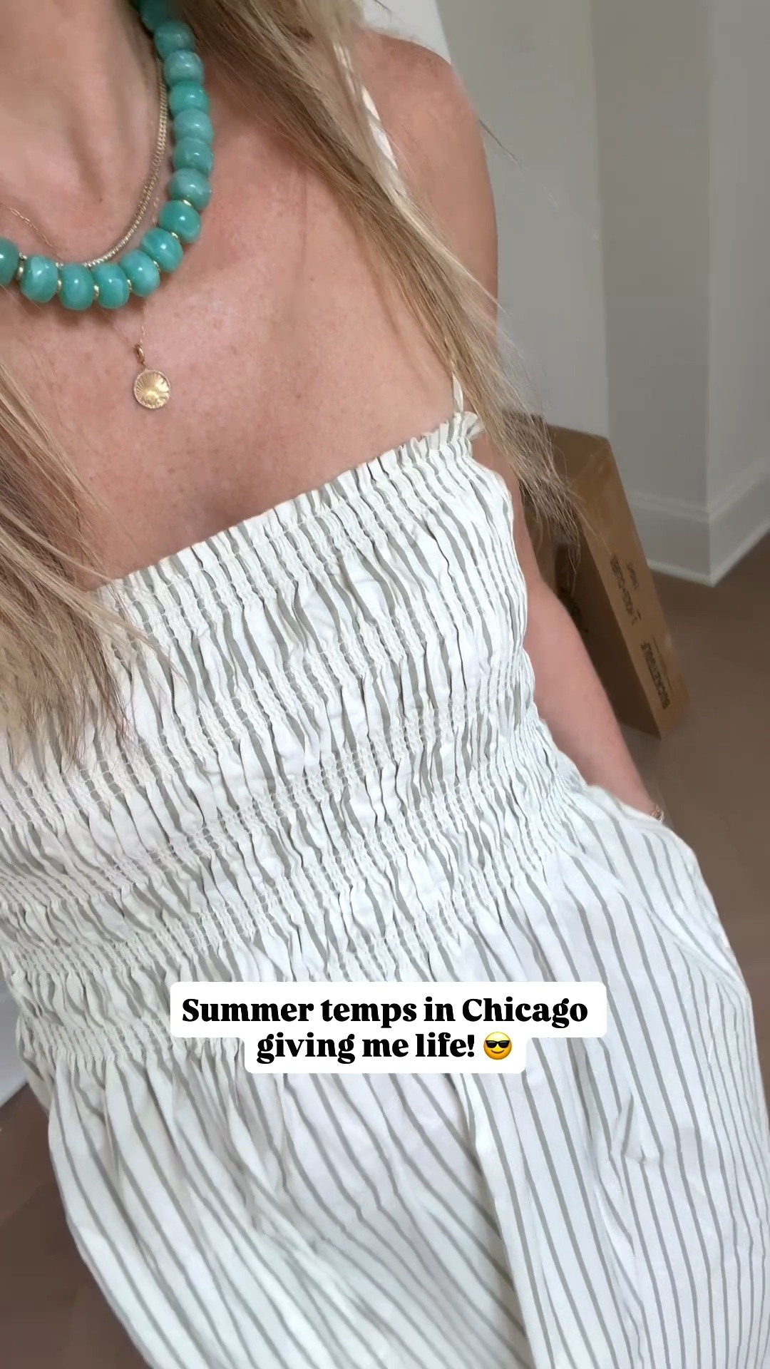 Cutest summer maxi dress wearing a size small. Also linking the $17 Amazon beaded necklace and cute new jelly sandals that are super comfy. ￼

#LTKootd #LTKOver40 #LTKSeasonal