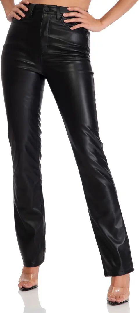 Heston Faux Leather Straight Leg Pants | Nordstrom