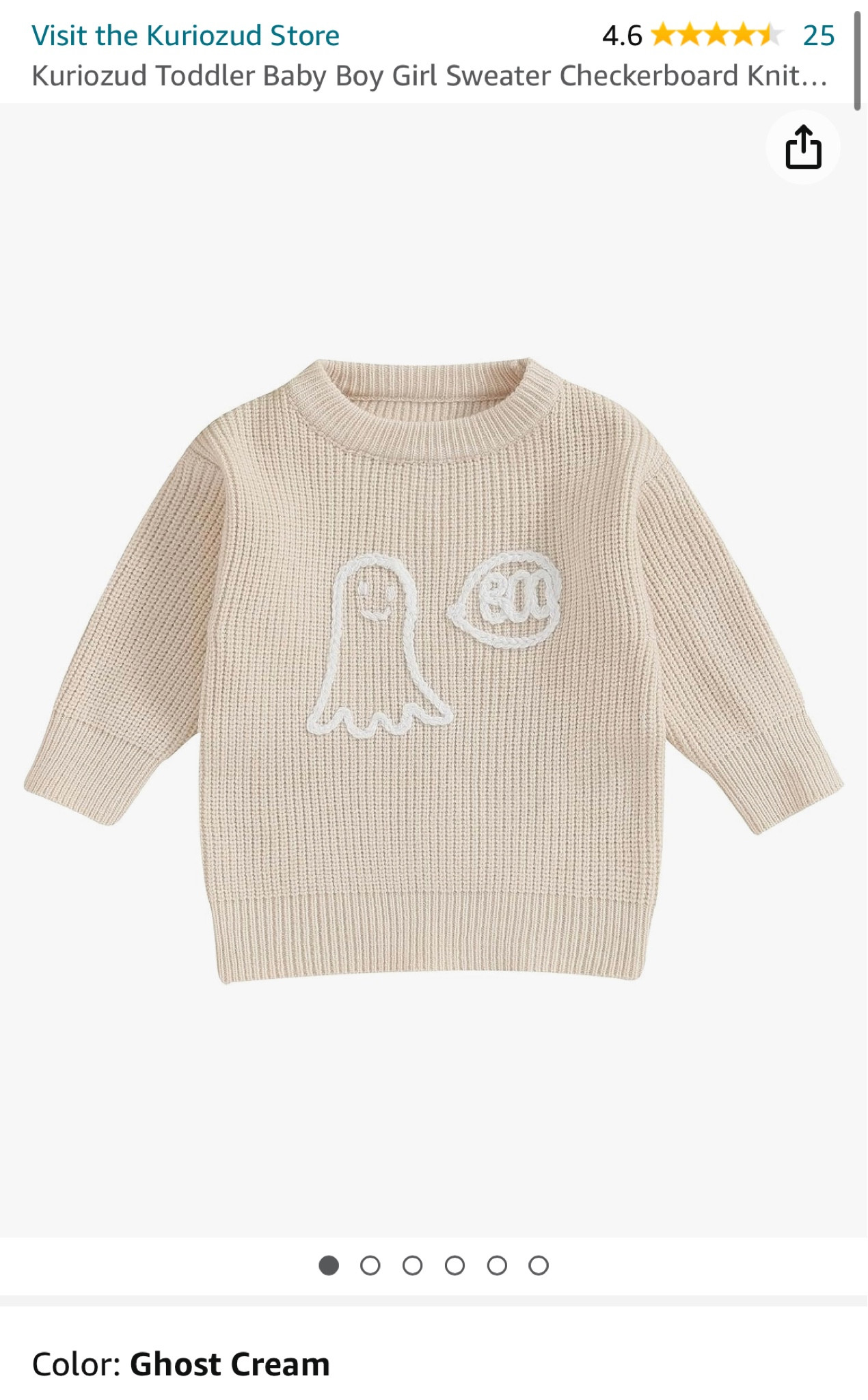 Such a cute baby or toddler sweater for Halloween with its ghost embroidery! #falloutfit #toddleroutfit #halloweenoutfit

#LTKHalloween #LTKbaby #LTKkids