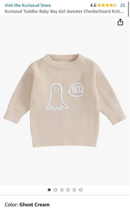 Such a cute baby or toddler sweater for Halloween with its ghost embroidery! #falloutfit #toddleroutfit #halloweenoutfit

#LTKHalloween #LTKbaby #LTKkids