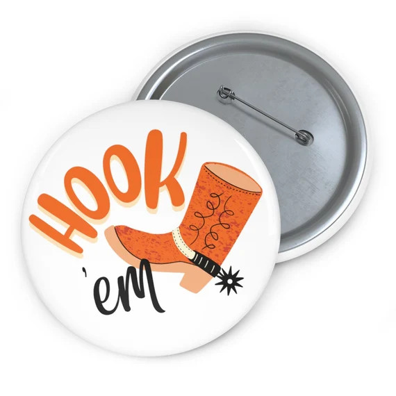 Hook Em University of Texas Gameday Pin - Etsy | Etsy (US)