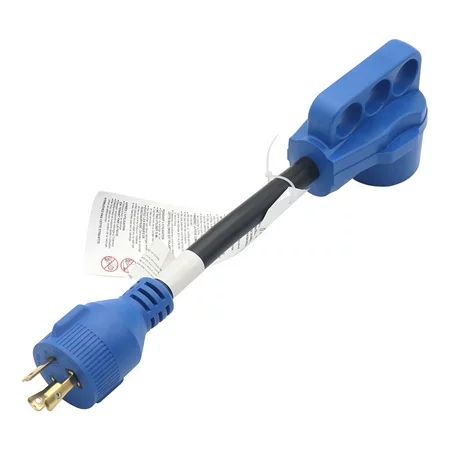 AOOOWER 50 Amp to 30 Amp RV Adapter Cord Electrical Power Dogbone Plug 10AWG Charging Cordfor RV Tra | Walmart (US)
