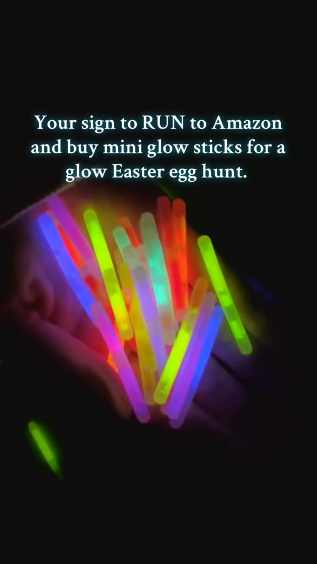 This was too much fun! Glow Easter Egg Hunt! My son was so excited for this. We hid the eggs in the house with all the lights off and put some outside for him to find in the dark too. These mini sticks were the perfect size!

#LTKKids #LTKSeasonal #LTKFamily