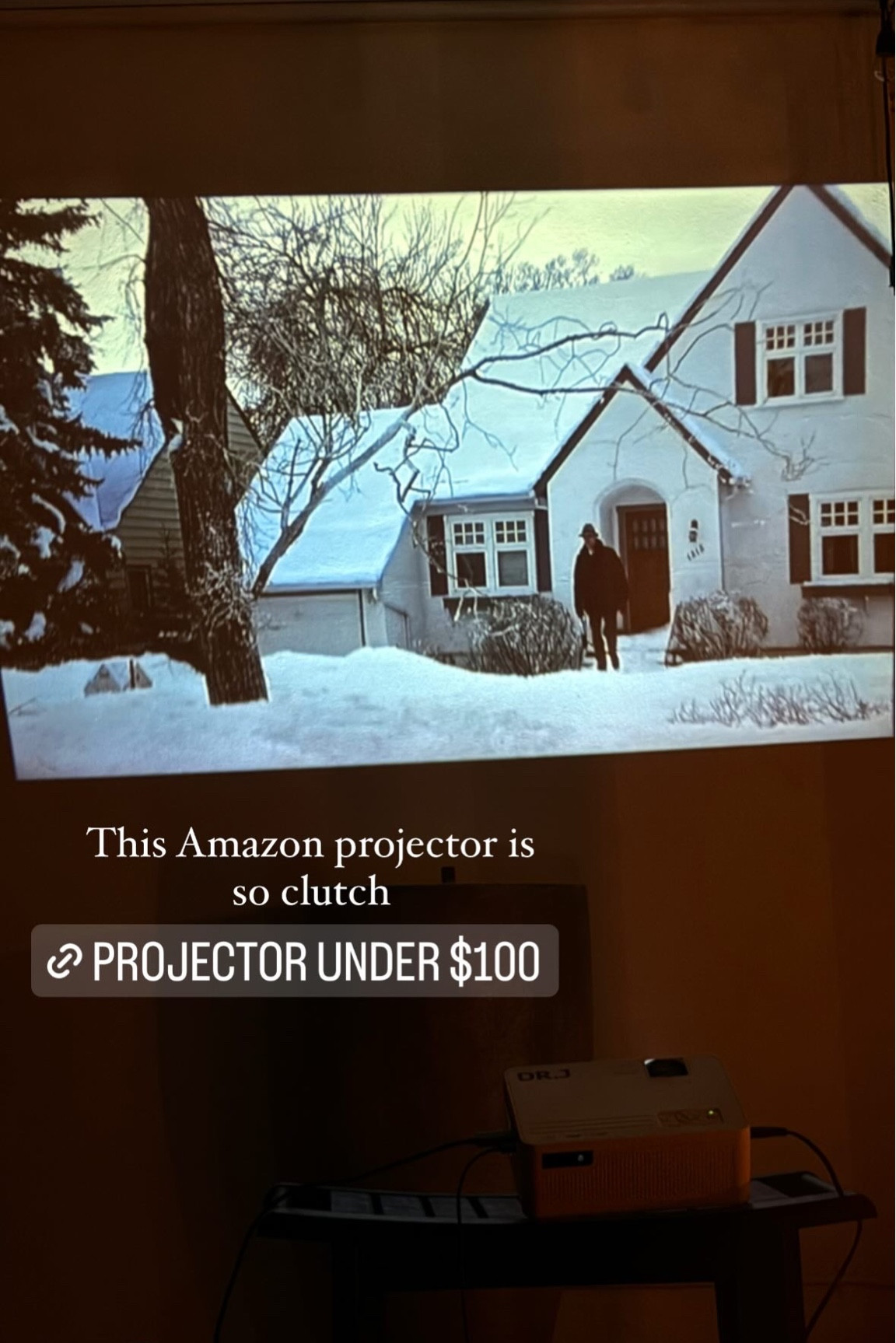 Amazon projector! Great gift idea connects to phone or laptop 