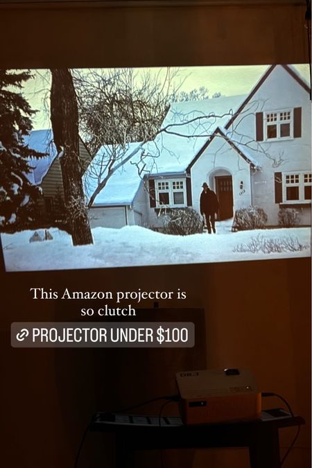 Amazon projector! Great gift idea connects to phone or laptop 