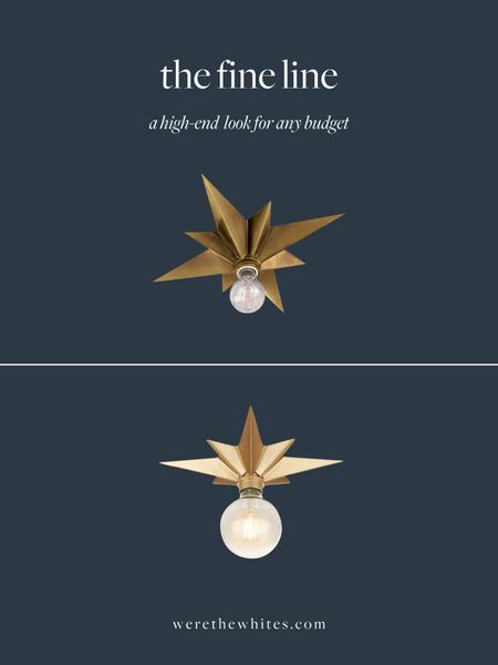 Fine line: flush mount! This adorable brass star flush mount is the perfect light for a little boy or girls bedroom. We have it in Axel’s room, and it adds a fun modern twist to his woodland traditional nursery. Linking a save option too from Amazon that is almost identical! 

#LTKSaleAlert #LTKStyleTip #LTKHome