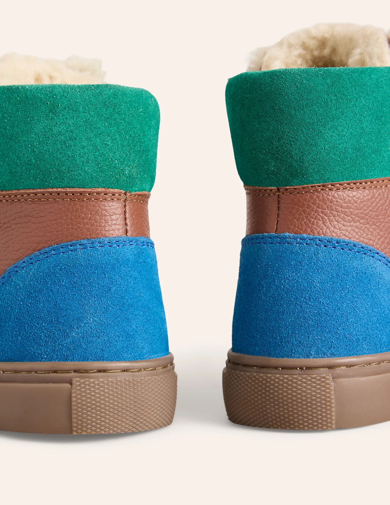 Cosy Leather Lace Up Boots | Boden (US)