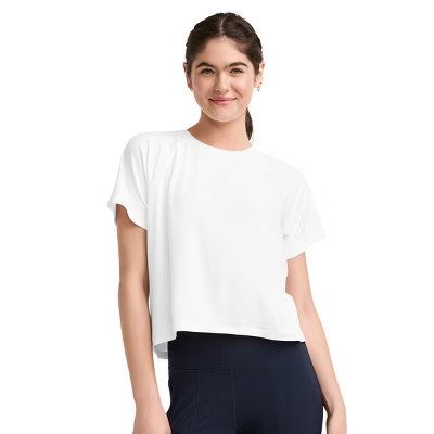 Jockey Women's EVERACTIVE Relaxed Tee XS Bright White | Target