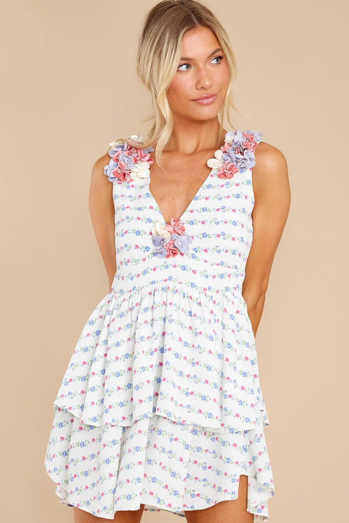 Shayna Lilac Crema Mini Dress | Red Dress 