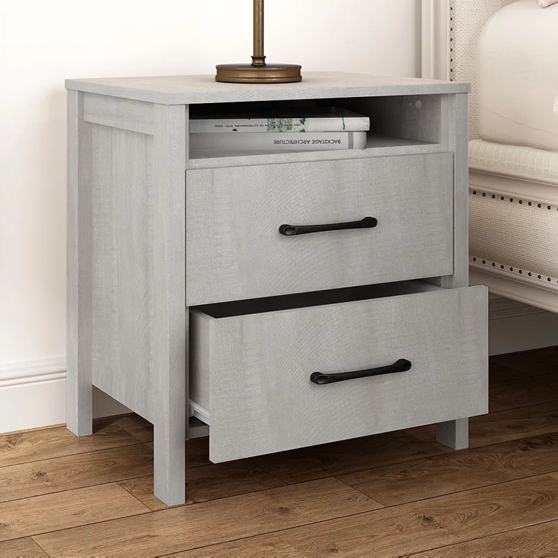 Chivonne 22.7" 2  Drawer Nightstand | Wayfair North America