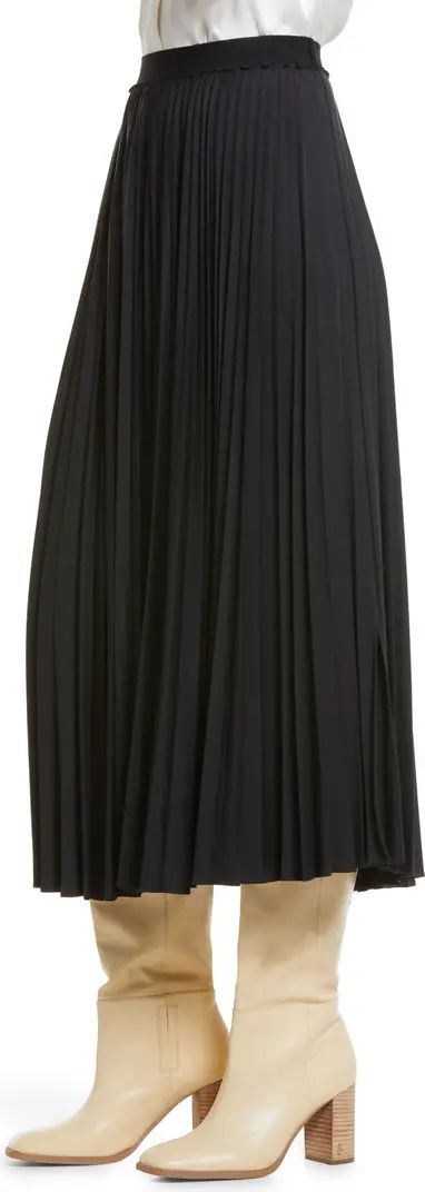 Pleated Faux Leather Maxi Skirt | Nordstrom