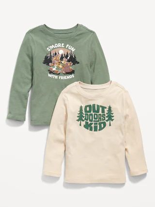 2-Pack Unisex Long-Sleeve Graphic T-Shirt for Toddler | Old Navy (US)