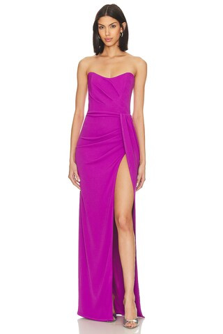 Katie May Pamela Gown in Electric Plum from Revolve.com | Revolve Clothing (Global)