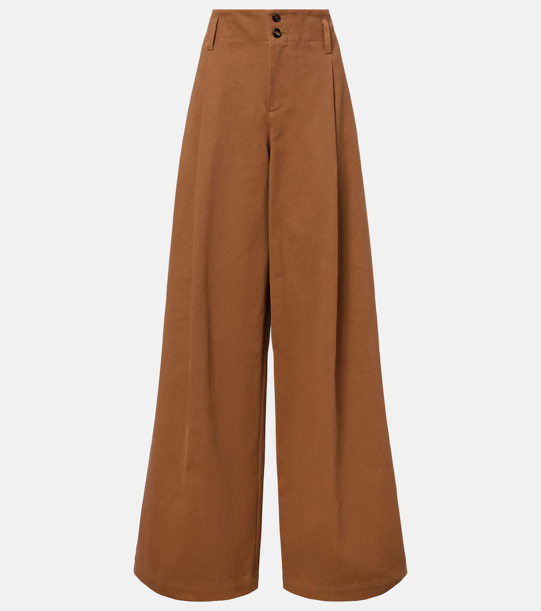 High-rise cotton canvas wide-leg pants | Mytheresa (US/CA)