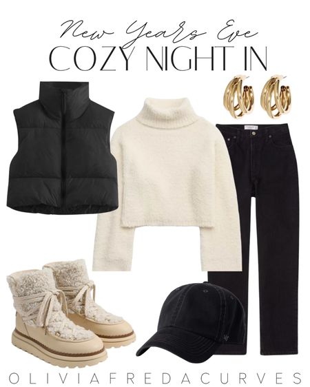 Cozy Winter Outfit - NYE At Home Outfit - New Years Outfit 

#LTKplussize #LTKHoliday #LTKSeasonal