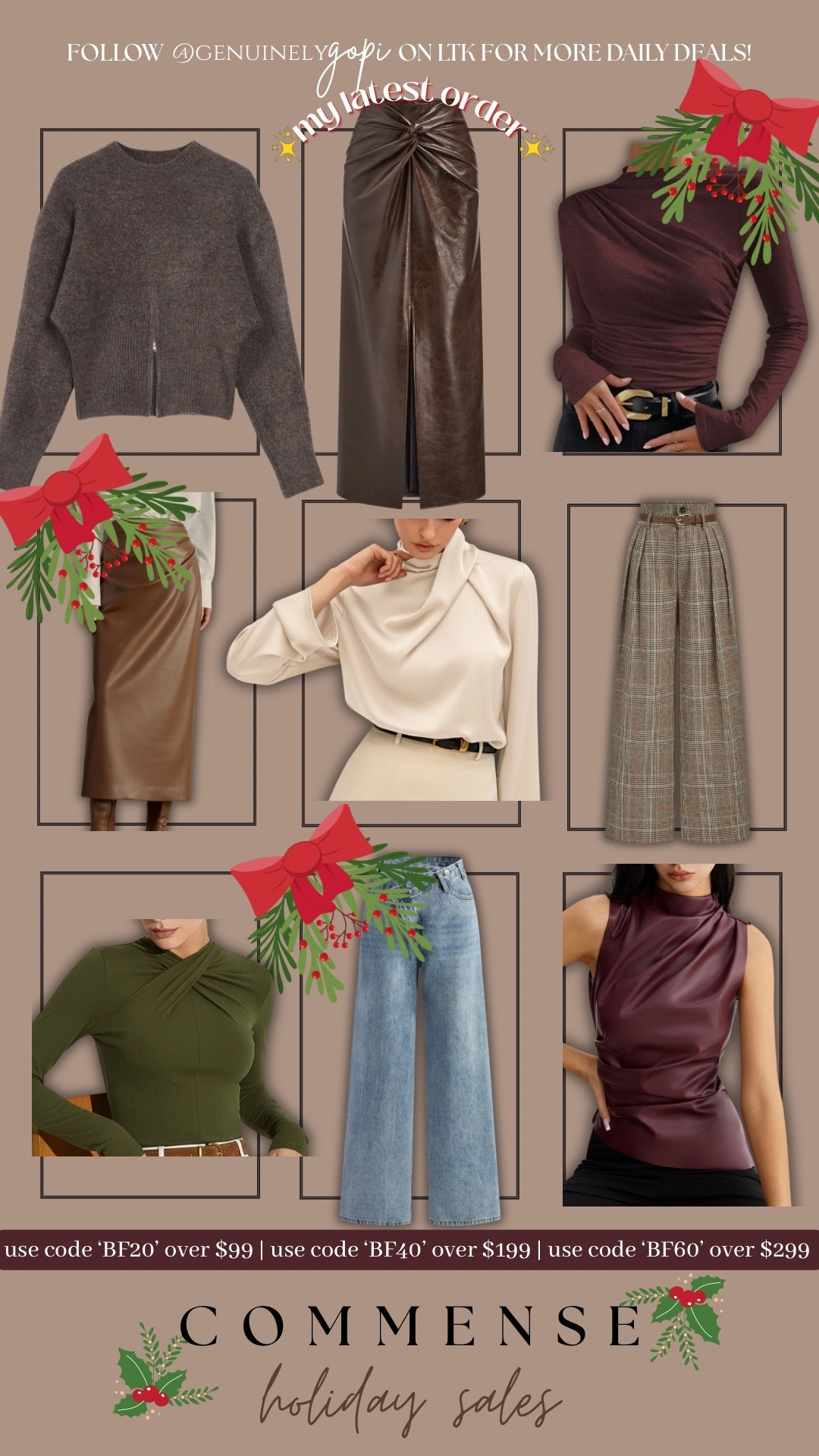 Commense, Black Friday sales, holiday sales, women’s fashion, women’s winter fashion, women’s fall fashion 

#LTKSaleAlert #LTKMidsize #LTKCyberWeek