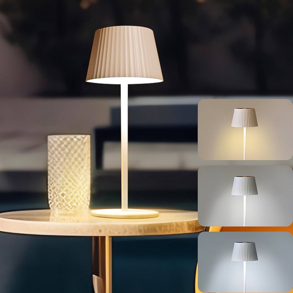 Yoolax Solar Lamp Outdoor Table Lamp LED Cordless Desk Lamp IP54 Waterproof Outdoor Lamps Portabl... | Amazon (US)