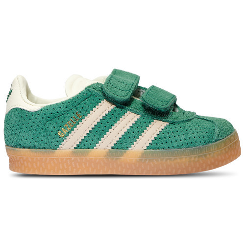 Boys adidas Originals adidas Originals Gazelle - Boys' Toddler Shoe White/Green/Gum Size 04.0 | Kids Foot Locker (US)