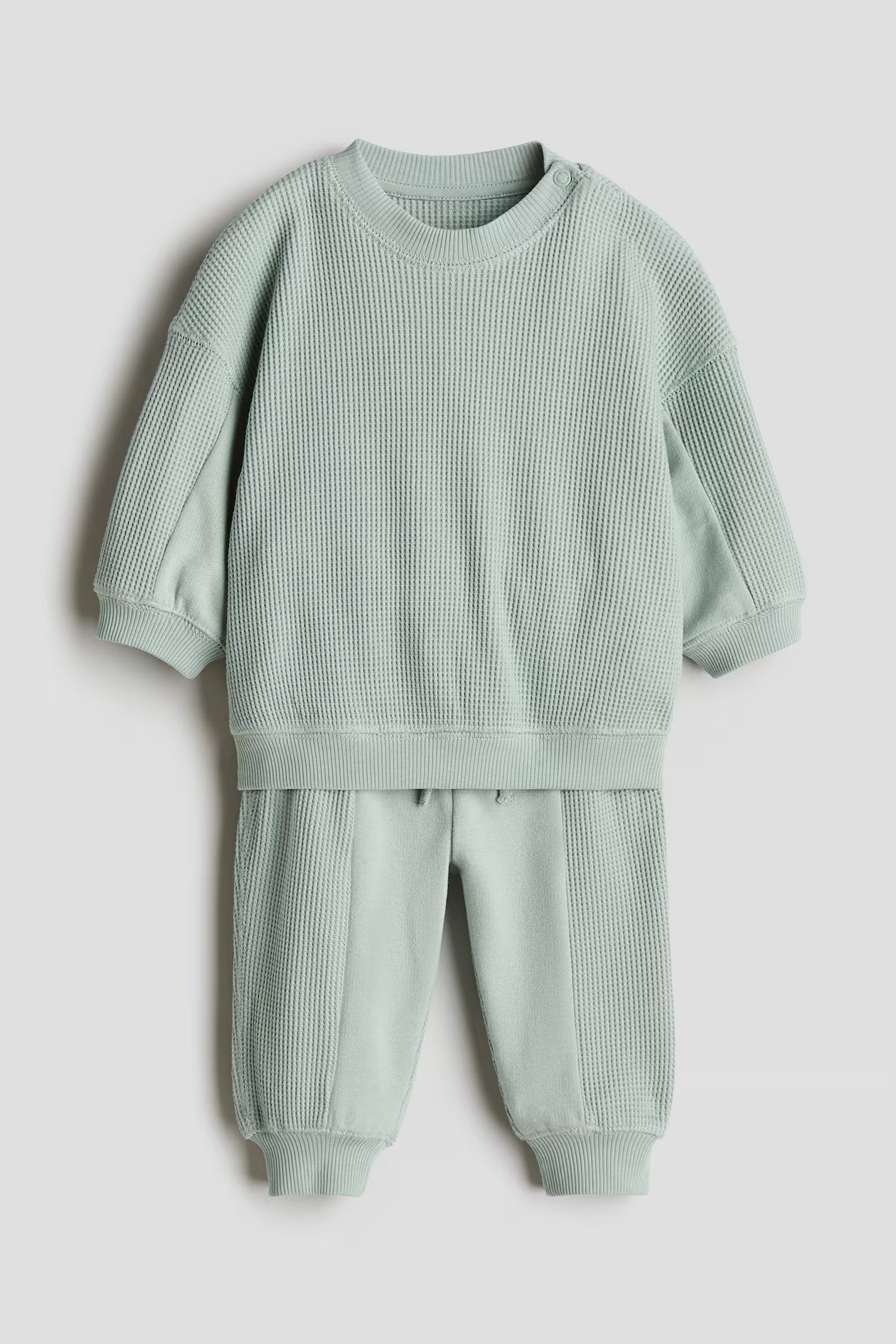 2-piece Waffled Cotton Set | H&M (US + CA)