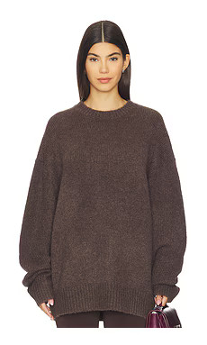 SEROYA May Sweater in Slate Brown from Revolve.com | Revolve Clothing (Global)