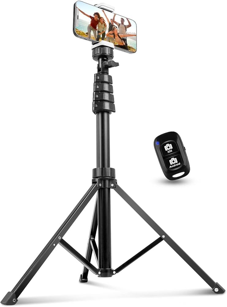 Aureday 62" Phone Tripod Accessory Kits, Camera & Cell Phone Tripod Stand with Wireless Remote an... | Amazon (US)