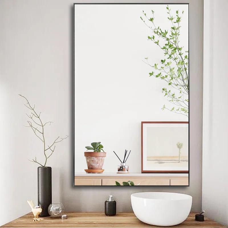 Sneller Glam Bathroom / Vanity Mirror Leaning Mirror Full Length Mirror | Wayfair North America