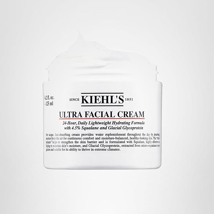 Kiehl's Ultra Facial Cream, with 4.5% Squalane to Strengthen Skin's Moisture Barrier, Skin Feels ... | Amazon (US)