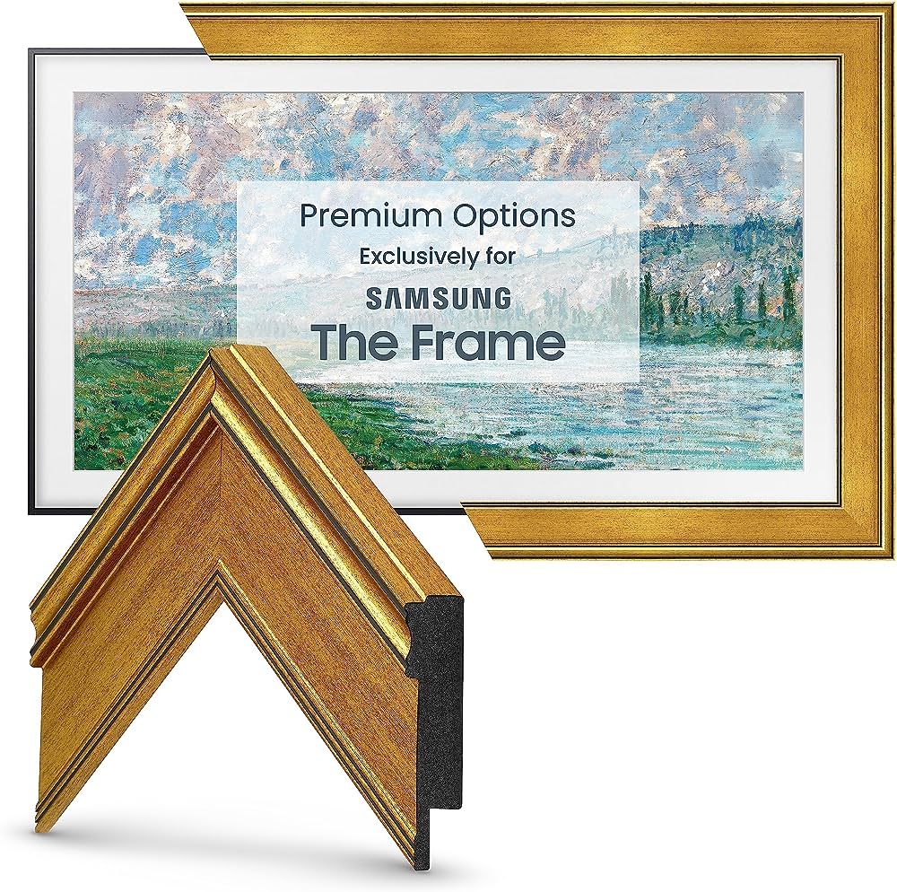Deco TV Frames - Antique Gold Smart Frame Compatible Only with Samsung The Frame TV (50", Fits 20... | Amazon (US)
