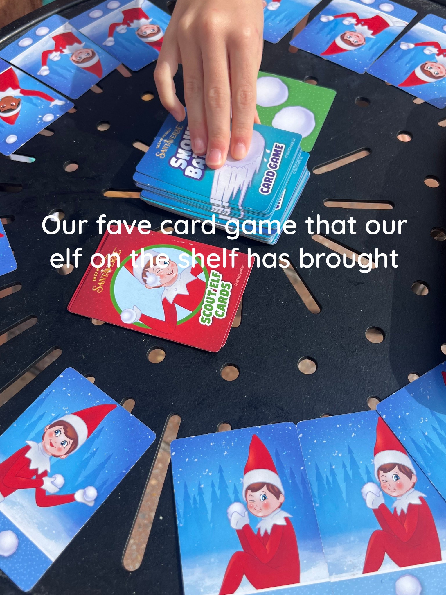 Snow battle elf on the shelf card game 

#LTKHoliday #LTKKids #LTKGiftGuide