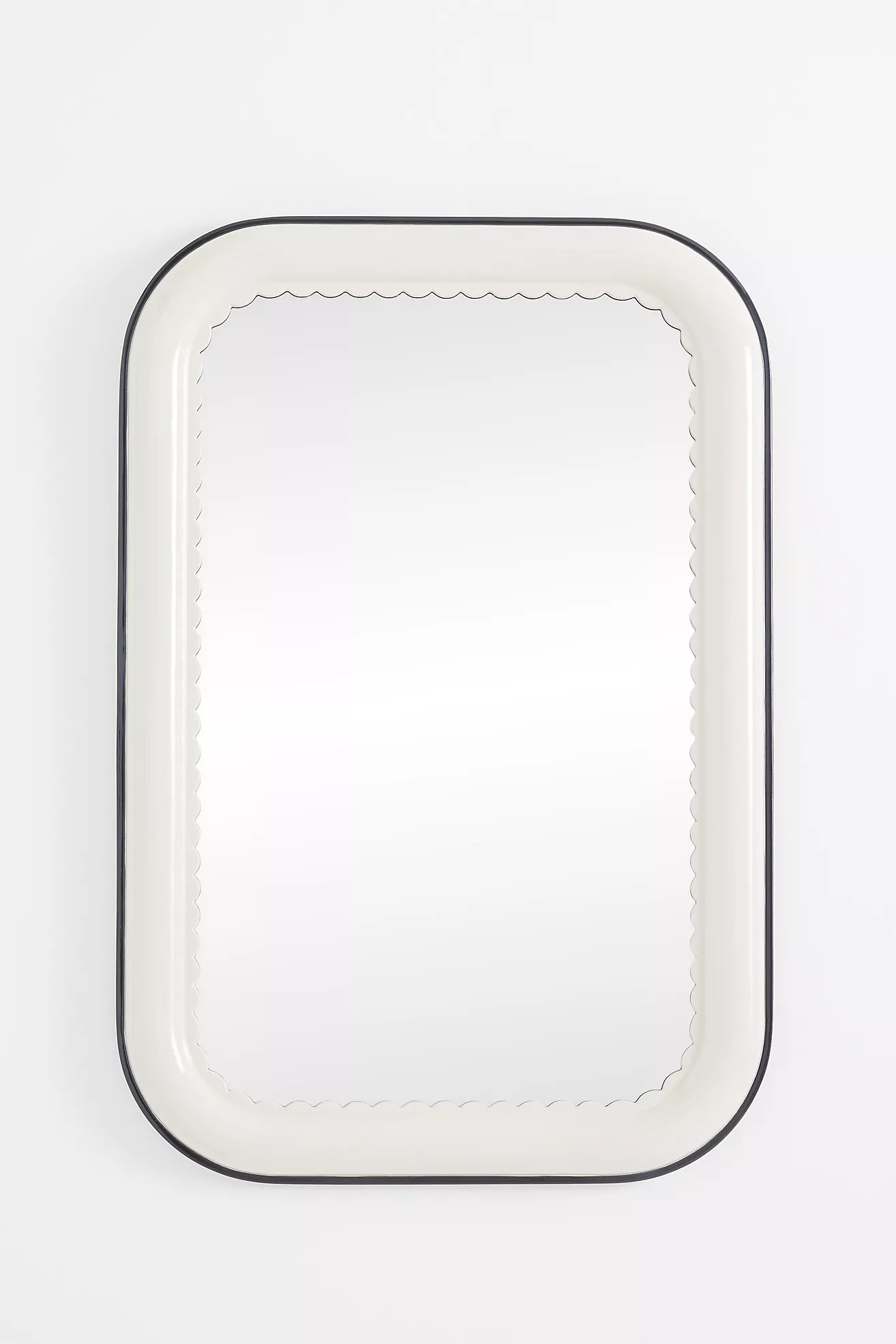 Merritt Scalloped Bath Portrait Wall Mirror | Anthropologie (US)