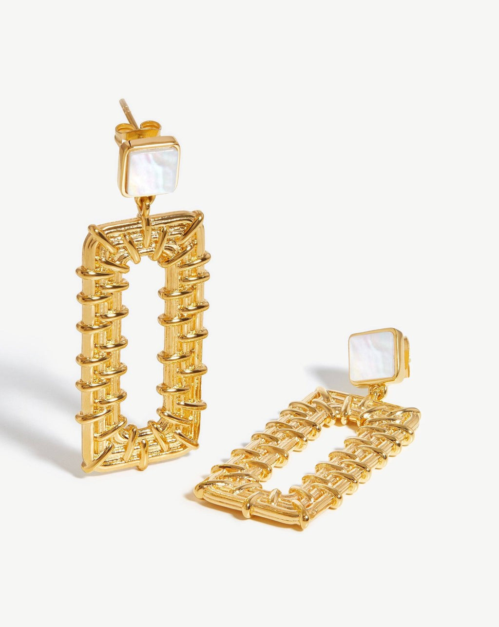 Raffia Pearl Drop Earrings | Missoma