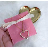 Pearl Heart Necklace, Valentine's Day Gift, Coquette Jewelry, Pearl Charm, Pendant, Love Jewelry | Etsy (US)